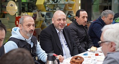 Başkan Aydın’dan Örnek Sokak’ta Örnek Buluşma