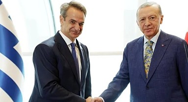 Başkan Erdoğan Yunanistan Başbakanı Miçotakis ile görüştü