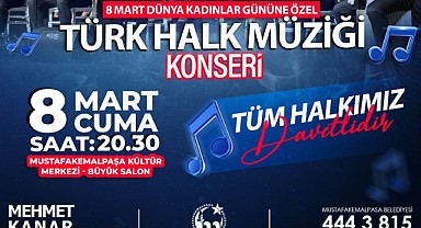 Bursa Mustafakemalpaşa'da 8 mart kadınlar günü konseri