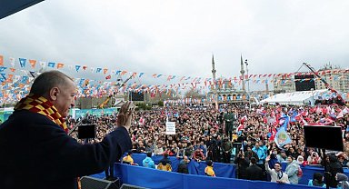 Cumhurbaşkanı Erdoğan'dan büyük mitingde