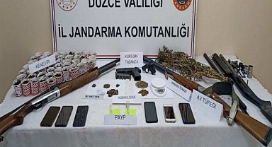 Düzce Jandarması'ndan uyuşturucuya 18 gözaltı