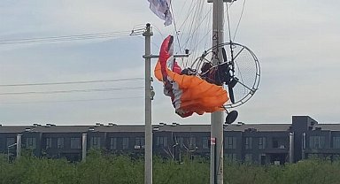 Düzce'de planör kazası