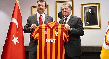 İmamoğlu Galatasaray Başkanı Dursun Özbek'i ziyaret etti