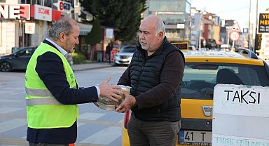 Kocaeli'de taksiciler Ramazan'da unutmadı