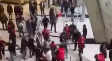 PKK'LI teröristler havalimanında olay çıkardı