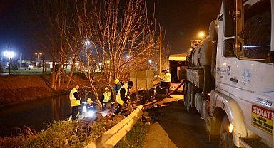 Sakarya'da ekipler gece boyunca altyapı mesaisini sürdürdü