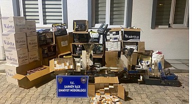Tekirdağ'ın Şarköy ilçesinde 168 bin makaron ele geçirildi