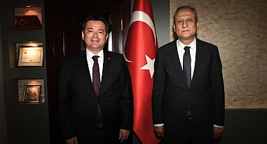 Başkan Erkan Aydın ilk resmi ziyaretini gerçekleştirdi