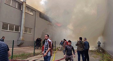 Bursa Sandalye fabrikasında korkutan yangın!