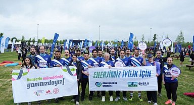 CK Enerji çalışanları, kanserle mücadele için koştu