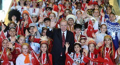 Dünya çocukları Beştepe'de