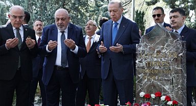Erdoğan'dan Türkeş'in kabrine ziyaret