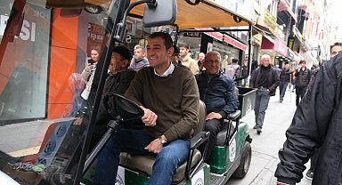 Giresun Belediye Başkanı golf aracıyla bayramlaştı!