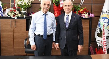 Hasan Akgün'den, Mehmet Özcan'a ziyaret