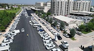 Hastane yolu pırıl pırıl oldu