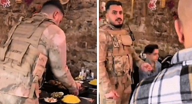 Lüks restoranda rezillik! Şehitlerden de mi utanmadınız
