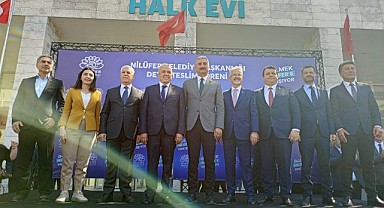Nilüfer'de Şadi Özdemir'e devir teslim töreni gerçekleşti