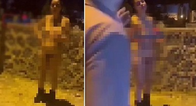 Şanlıurfa'da genç bir kadın sokak ortasında çırılçıplak görüntülendi