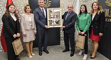 Başkan Sezer'e başarılı sporculardan ziyaret