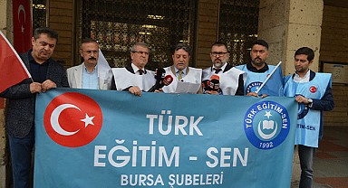 Bursa Türk Eğitim - Sen basın açıklaması