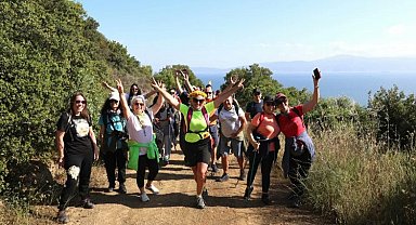 Bursa'da doğaseverlerden 'Rota Myrleia'da zumbalı tur