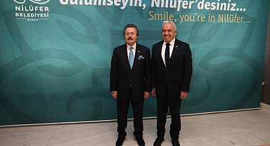 Cavit Çağlar’dan Başkan Şadi Özdemir’e tebrik ziyareti