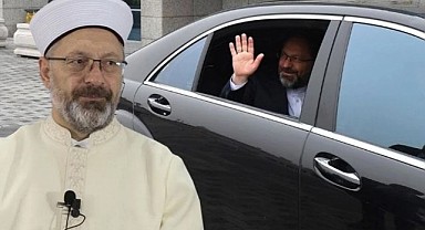 Diyanet İşleri Başkanı Ali Erbaş, Audi A8 makam aracına veda etti