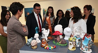 El emeği eserler Nilüfer Sanat Atölyeleri sergisinde izlenime açıldı