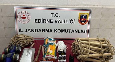 Enez'de kaçak kazıya 6 gözaltı!