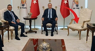 Erdoğan Özel görüşmesinde boş koltuk detayı dikkat çekti!