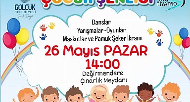 Gölcük Belediyesi Çocuk Şenliği pazar günü Çınarlık Meydanı'nda