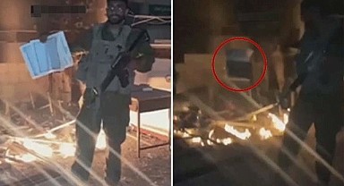 İsrail askerinden İslam'a saygısızlık!