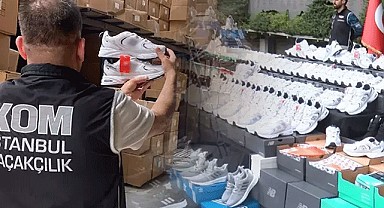 İstanbul'da 'kaçak ayakkabı' operasyonu!