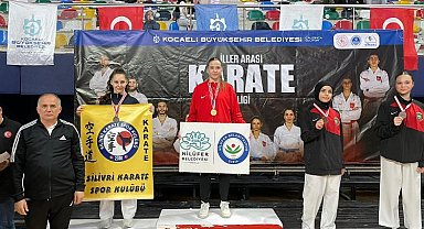 Karatede 1 altın 2 bronz madalya