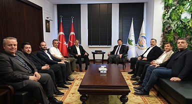MÜSİAD Bursa'dan Erkan Aydın'a kutlama ziyareti