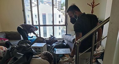 Nilüfer'deki evden 8 ton çöp çıktı