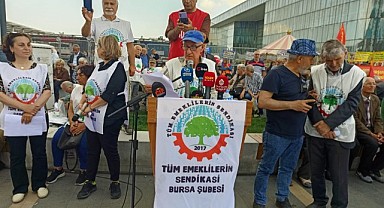 Tüm Emekli Sendikasından 'Açlığa ve Sefalete Hayır' mitingi