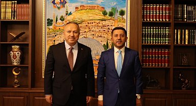 Vali Fidan'dan Belediye Başkanı Arı'ya hayırlı olsun ziyareti