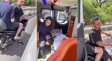 Ambulansın önünü kesip içine baktılar