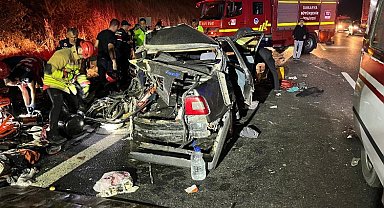 Anadolu Otoyolu'nda kaza: 4 kişi yaralandı