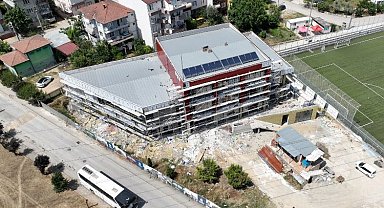 Hasan Doğan Gençlik Merkezinde kompozit cephe imalatı