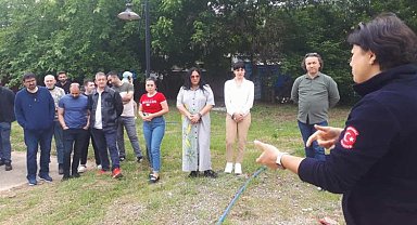 Kocaeli İtfaiyesi'nden gençlere eğitim