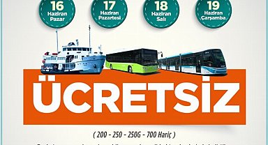 Kocaeli'de 4 gün ücretsiz ulaşım