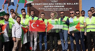 Kocaeli'deki Hatıra Ormanı Filistin'e armağan edildi