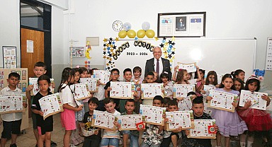 Miniklerin karneleri Başkan Şadi Özdemir’den