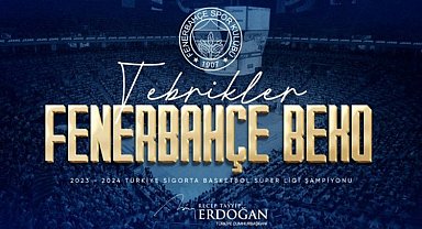Potada şampiyon Fenerbahçe'ye tebrik