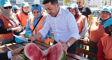 Rasim Arı mesai arkadaşlarını sahada ziyaret etti