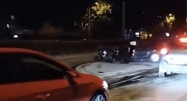 Yaya ezilmekten son anda kurtuldu!