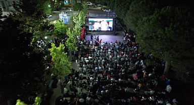 Yıldırım'da dev ekranda milli maç heyecanı