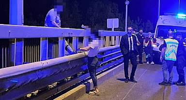 Anadolu Otoyolu'nda intihar girişimi